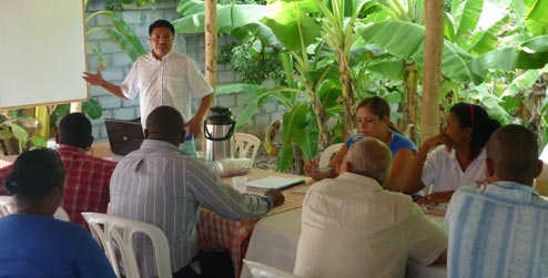 Development worker Bolivar Sanchez López