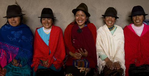 Women farmers from Apahua community, Ecuador