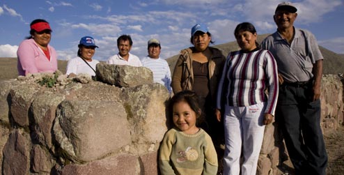 A family in Caspigasi Ecuador