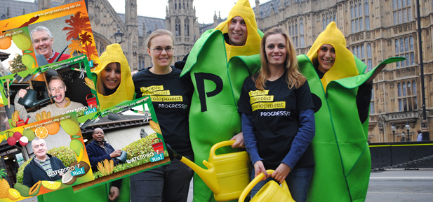 People dressed as corns on the cob