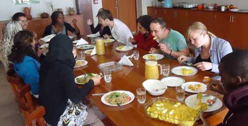Lunch in Barranco- Left to right- Yohance, Agata, Stephen, Marianela, Alex, Anna, Anike, Cesar, Adrianna, Shalina and Farrah