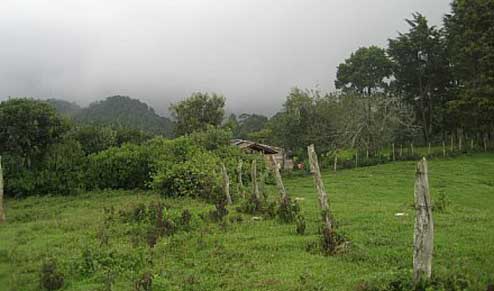 A shack in the countryside near Nahuaterique