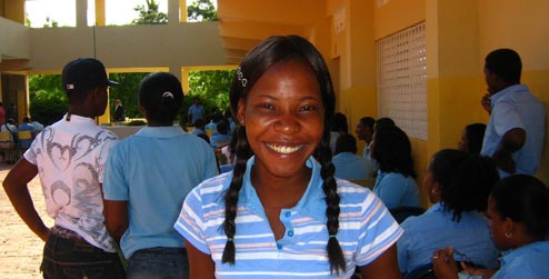 Rosa at School in Jimani