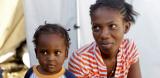 Cousins Fritznel and Mirlene at Henfrasa Camp in Port-au-Prince