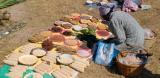 A woman selling produce at Chigondo market, Zimbabwe