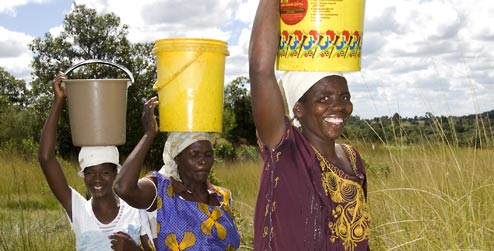 Women farmers in the Wedza District rural Zimbabwe (Photograph: © Progressio Ireland)