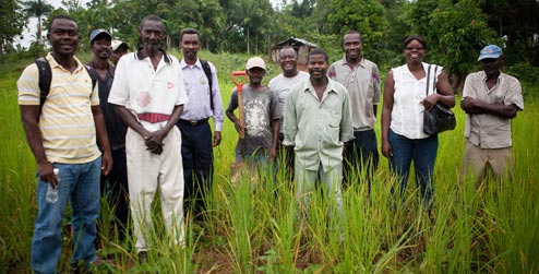 Farmers in Lamine, Haiti