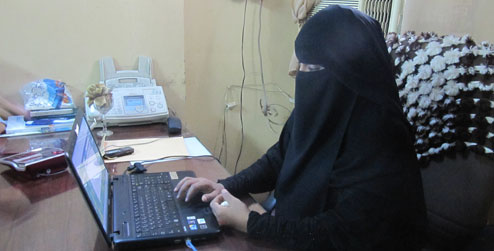 Hanan Omar in her office