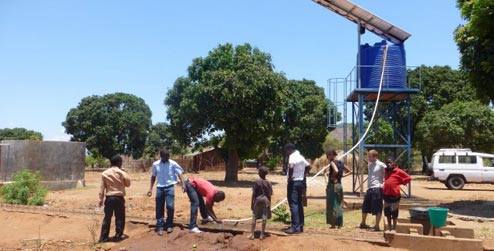 Inspecting an irrigation site