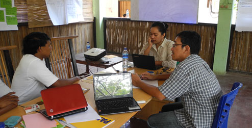Progressio development worker Darmawan Triwibowo and colleagues from Mata Dalan Institute