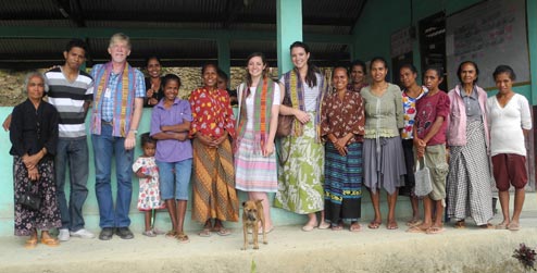 Charlotte meets villagers in Lacoliu