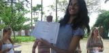 Progressio ICS volunteers hold certificates