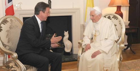 David Cameron meets the Pope