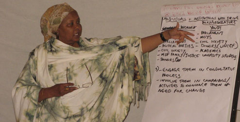 Amina Warsame, antigua Directora Ejecutiva de Nagaad, una contraparte local de Progressio en Somalilandia.