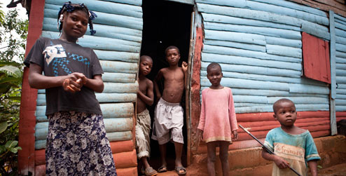 Jeannie (aged 12) and her brothers and sister