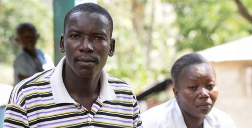 Oranus and Christemene, small scale farmers in Haiti (©Fran Afonso/Progressio)