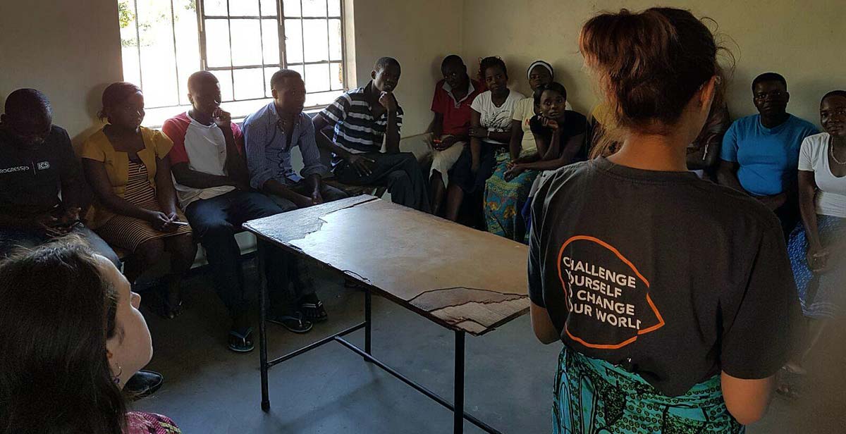 Volunteer delivering a session