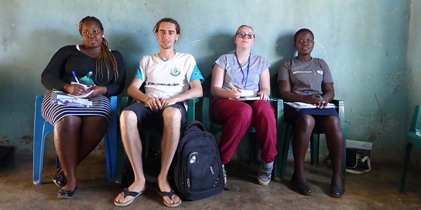 The learning team, Sibo, Greg, Sarah and Agnes