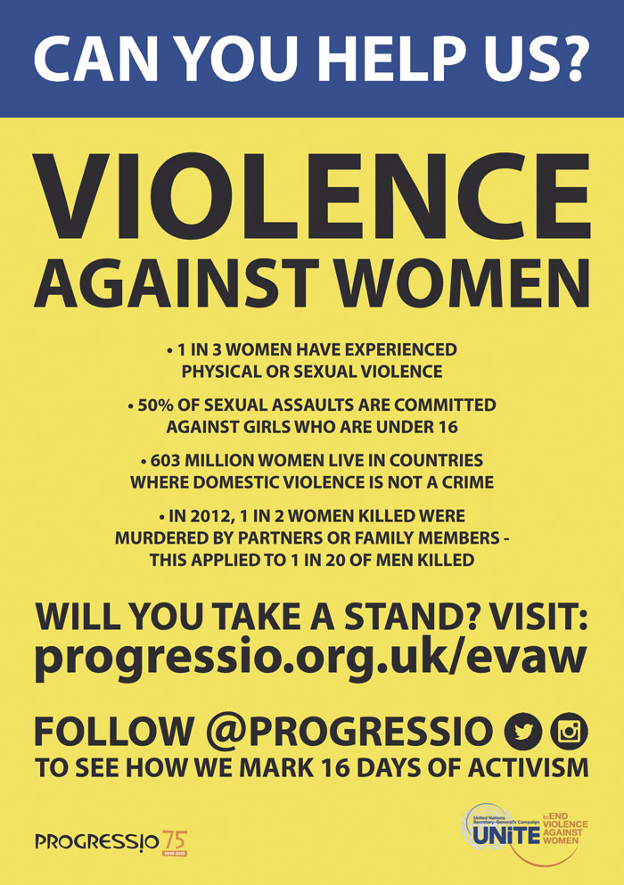 Violence affects one of three women worldwide 