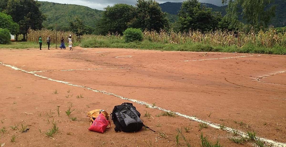 The netball court 