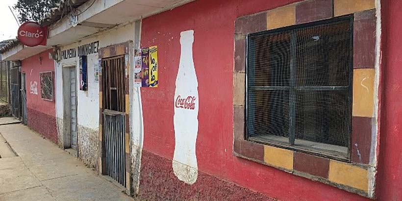 Some of the many Coca-Cola and Pepsi advertisements seen in La Esperanza