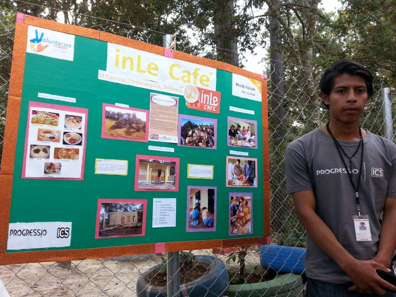 The inauguration of the InLe Café back in March  