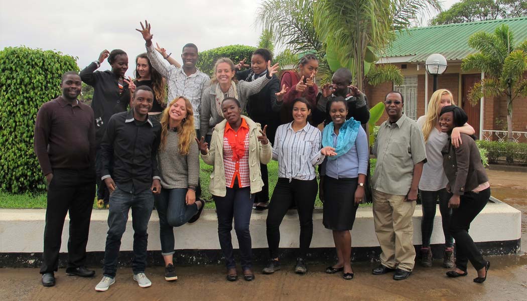 Team Kusintha with Progressio staff Thomas and Mercy and THAO staff Oswald and George