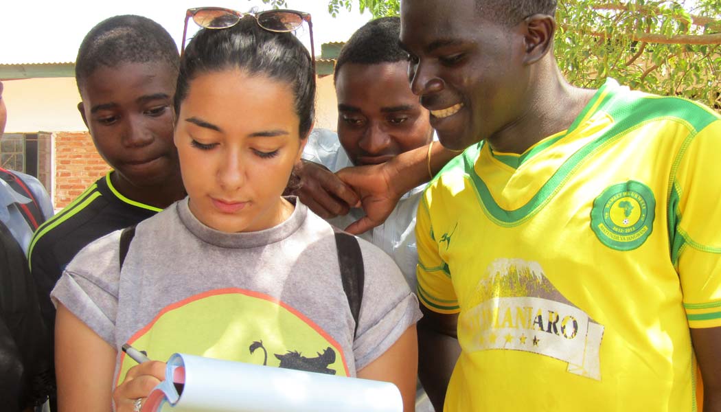 Ikram taking referrals from youths in a local secondary schools