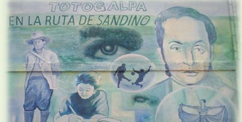 mural on wall in Totogalpa