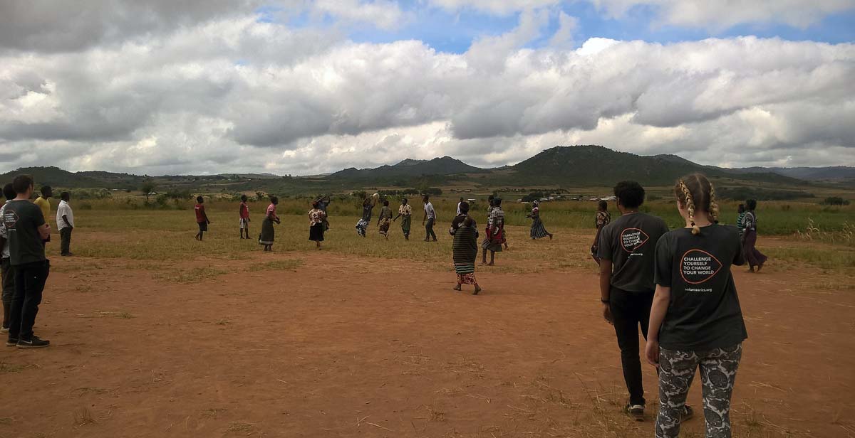Playing football at Musegede