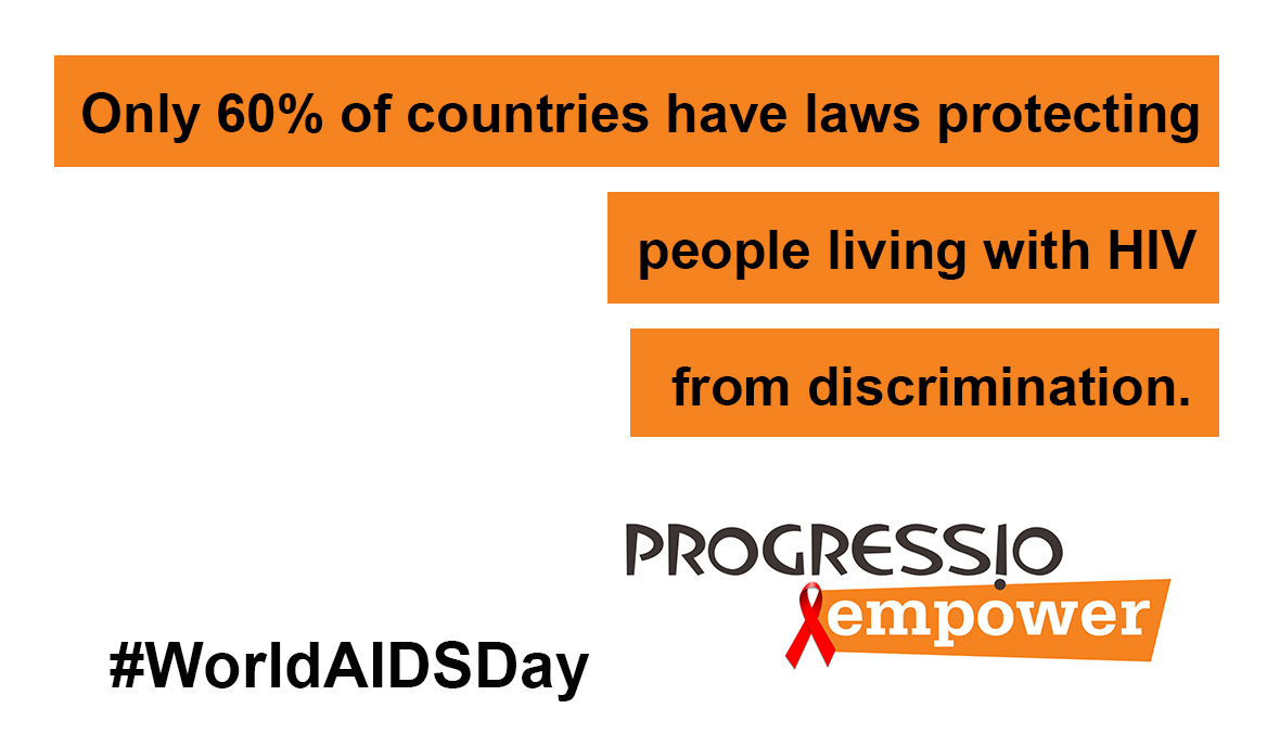 60% of countries have laws protecting people living with HIV