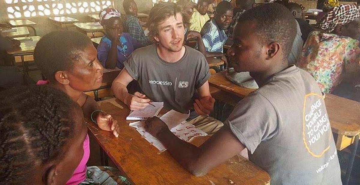 Lewis and Joel interviewing Fadress, Chizungu HIV &amp;amp; AIDS Support Group