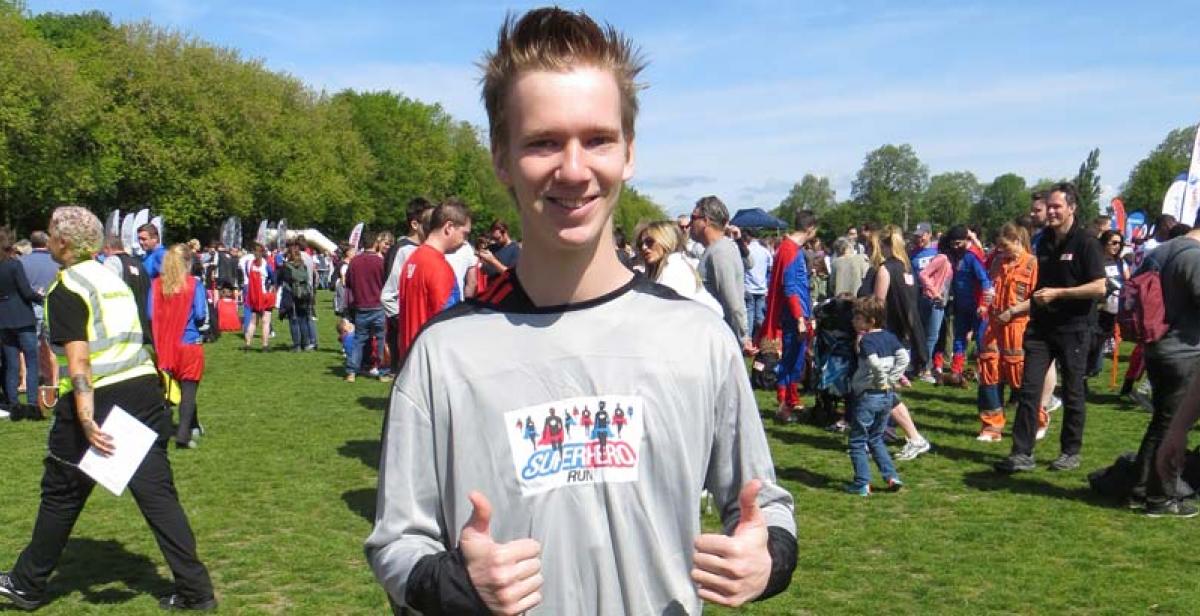 Matt at the Superhero Run