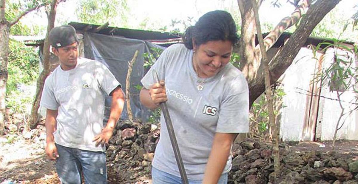 Volunteers at work