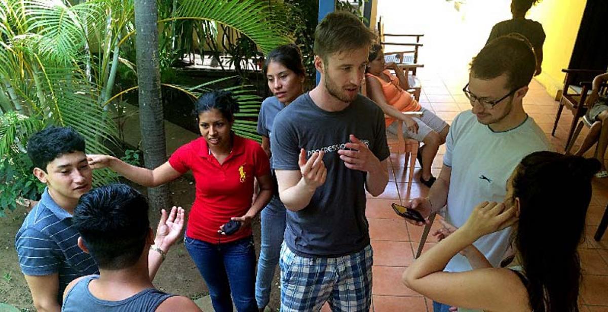 Group activity in Nicaragua