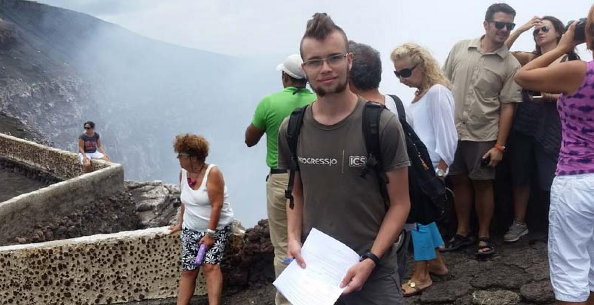 Tom conducting market research for the development of the eco-lodge