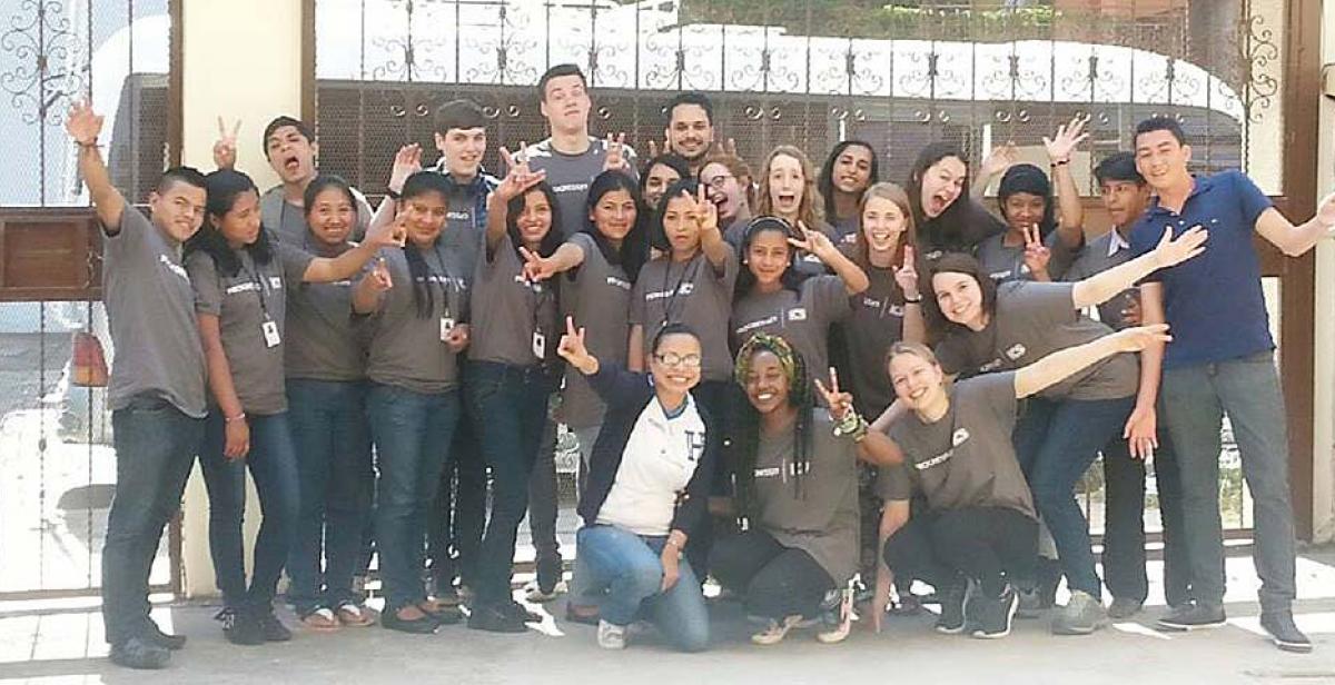 El Carrizal and La Esperanza team photo at the Progressio Office in Tegucigalpa 