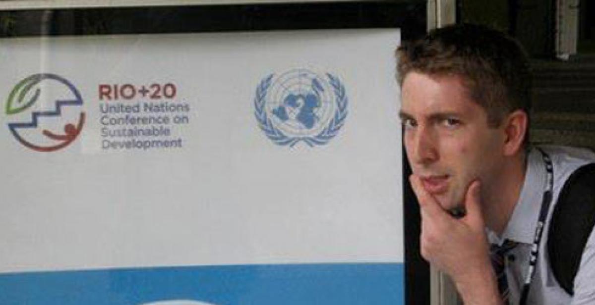 Daniel Hale at the Rio+20 UN Conference on Sustainable Development