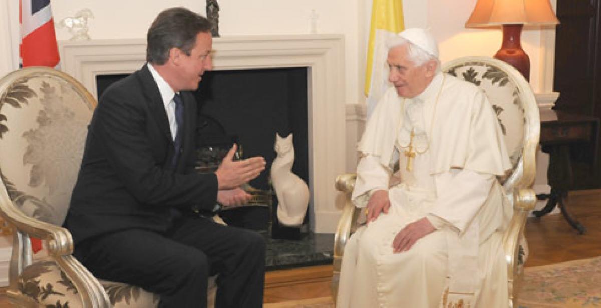 David Cameron meets the Pope