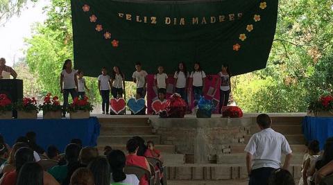 Glee Club performing centre stage during the school’s Mother’s Day celebrations