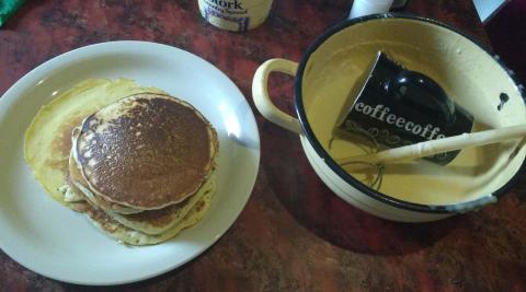 Pancakes in process