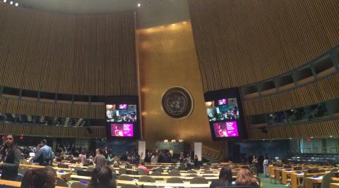 UN General Assebly Hall during the CSW 60 