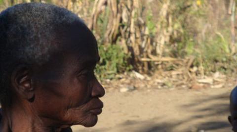 Aliness, an elderly woman suffering with Malaria