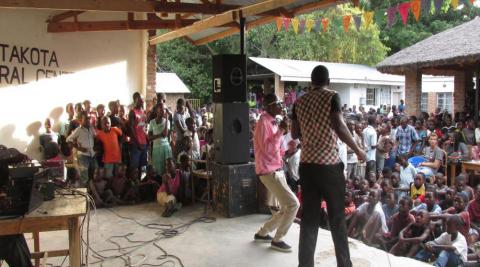 Talent, awareness raising and testing show in Nkhota-koa, Malawi