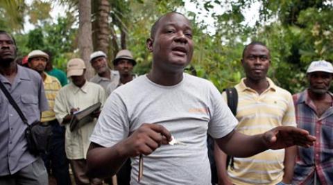 Gabriel Petit-Homme in Lamine, Haiti