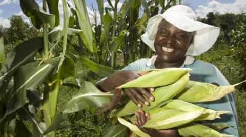 Lydia Siziba, 52, at her home in Zimbabwe