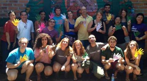 Volunteers at the language school in El Salvador