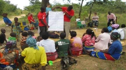  Village Saving and Loans group at Mnthonje village, learning about SWOT analy