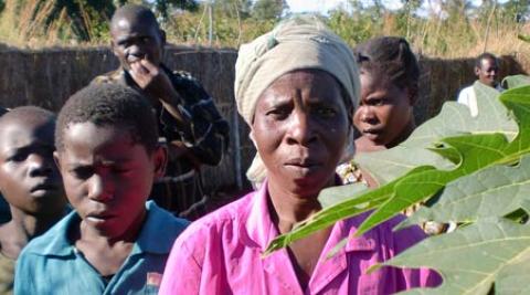 A woman and children in Malawi