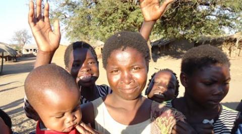 Women and children in Malawi